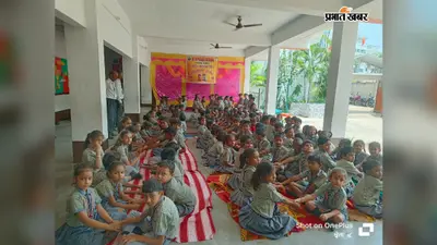 रक्षाबंधन पर एम.के पब्लिक स्कूल की छात्राओं ने पुलिसकर्मियों को बांधी राखी