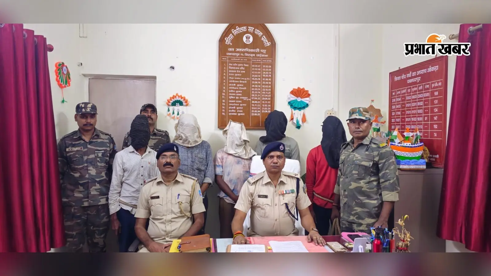 West Singhbhum News: दिलावर अली उर्फ लादेन समेत पांच आरोपी गिरफ्तार, चोरी के जेवर और चार मोबाइल बरामद