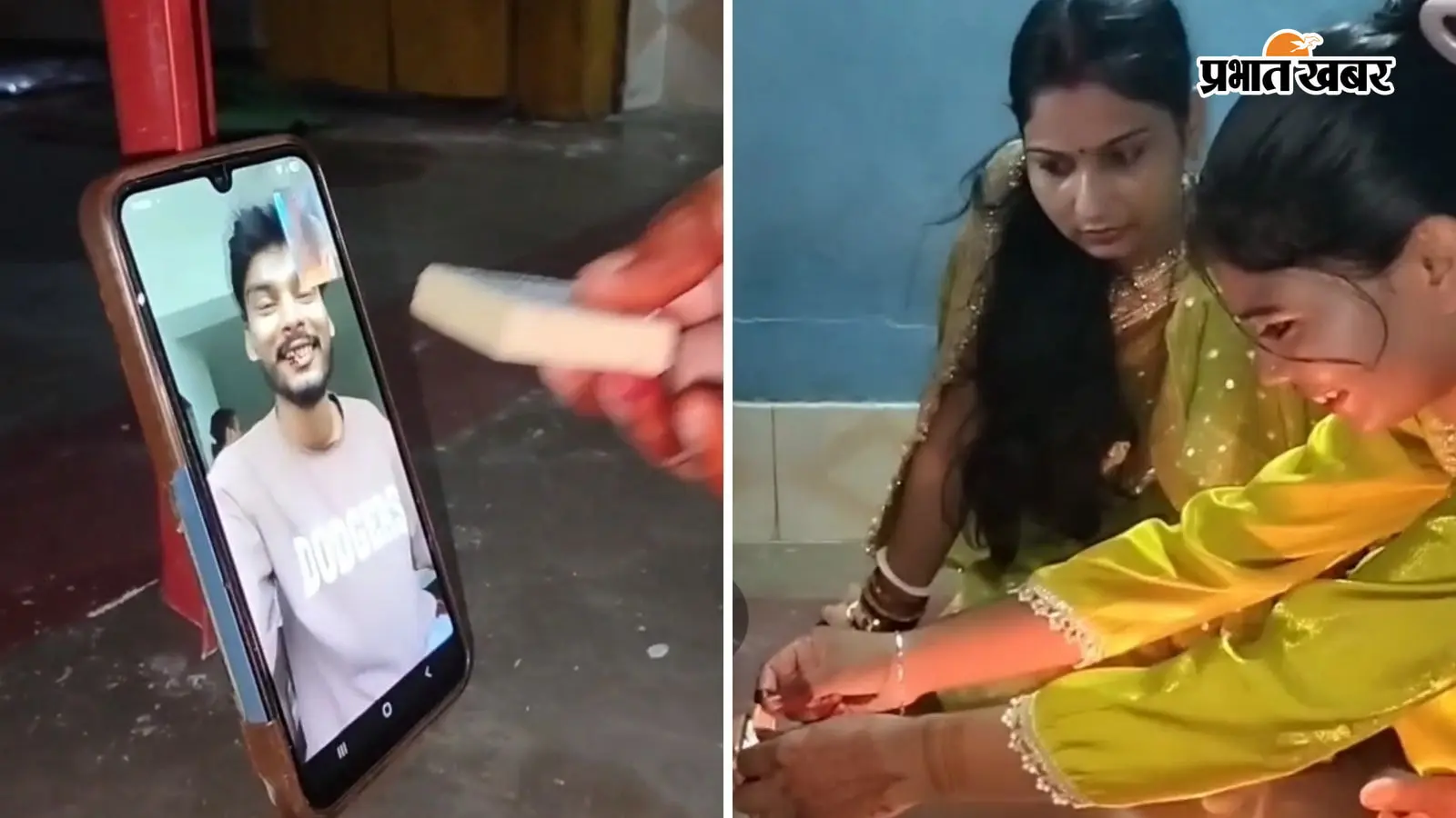 गुजरात में मजदूरी कर रहा था भाई, घर नहीं लौट सका तो बहनों ने Video Call पर बांधी राखी; भावुक हुआ परिवार