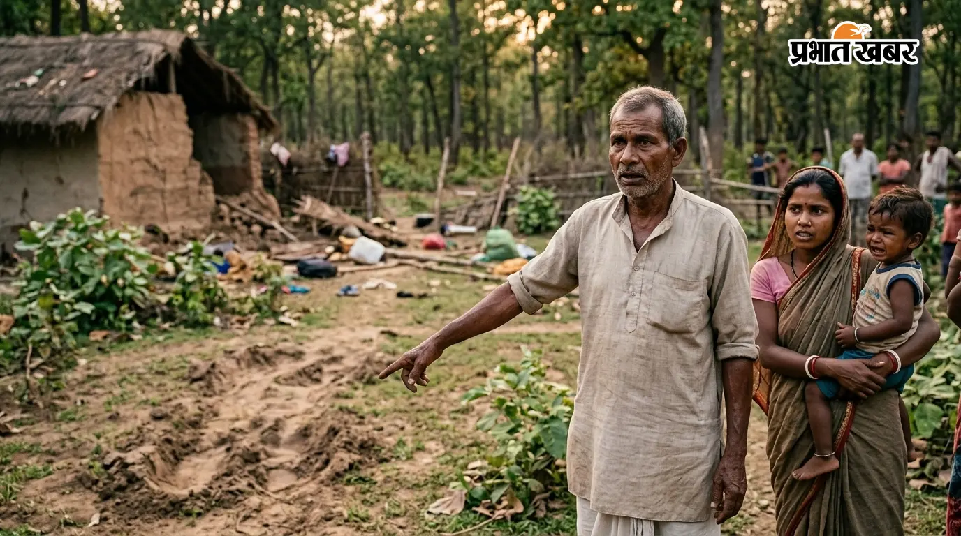 जंगल सिकुड़ने से बढ़ा मानव-हाथी संघर्ष, पीरटांड़ के गांव में हाथियों ने मचाया उत्पात