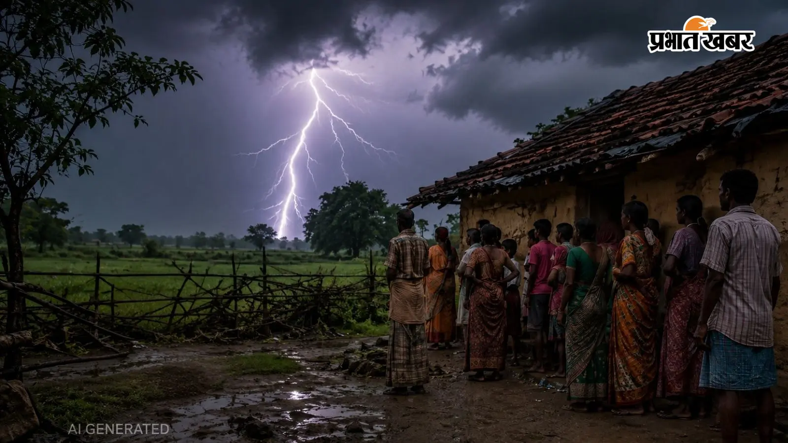 वज्रपात से दो लोगों की मौत, रक्षा बंधन पर घर आई छात्रा भी बनी आसमानी आफत का शिकार