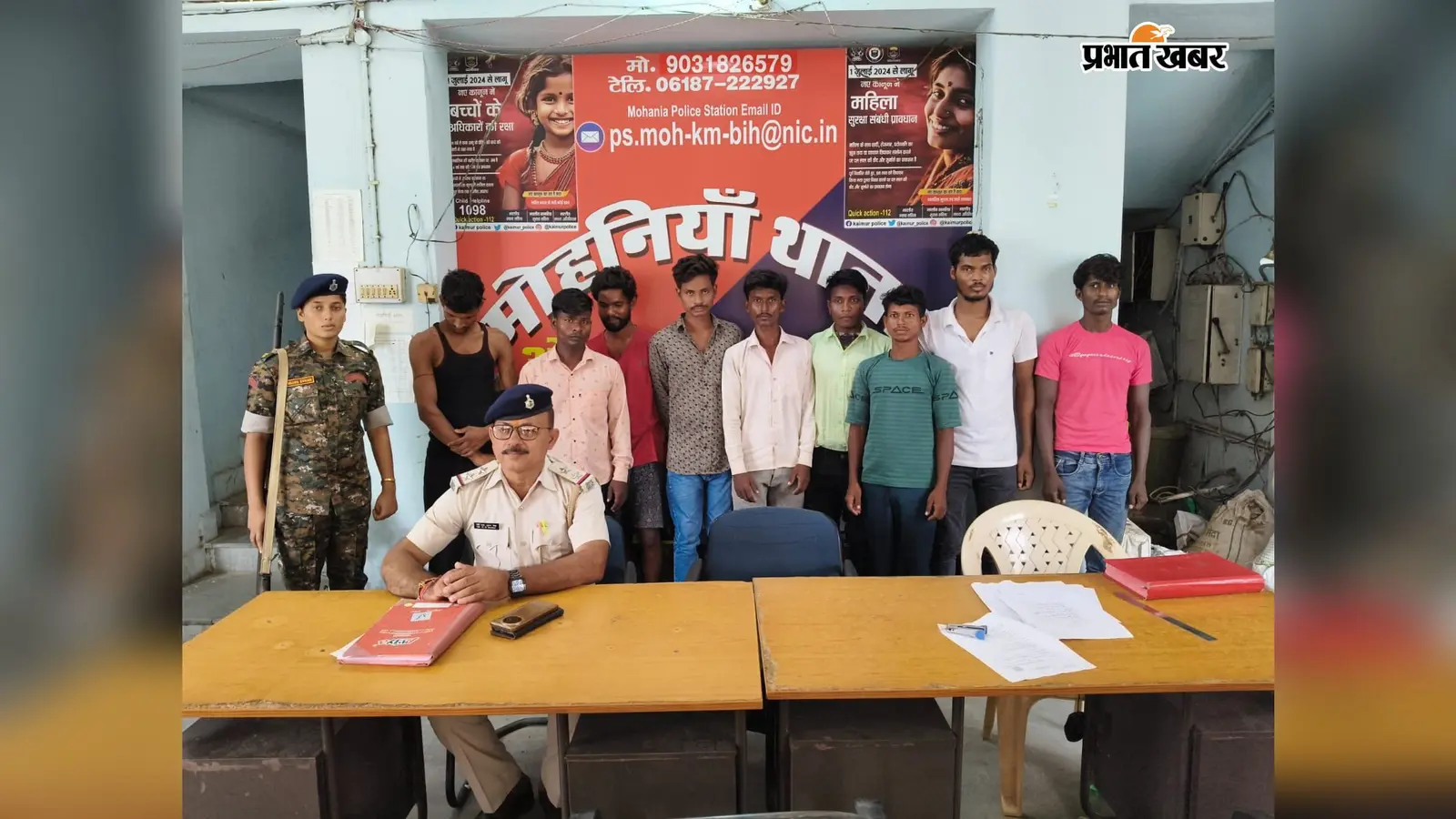 कैमूर: मोहनिया में शराब के खिलाफ पुलिस का एक्शन, नशे में मिले 9 लोग गिरफ्तार