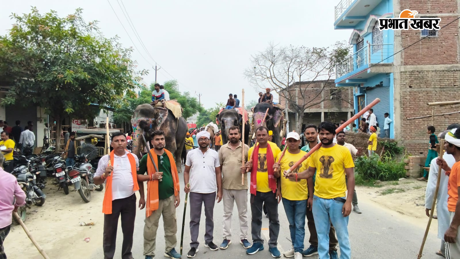 गोपलामठ से कड़ी सुरक्षा के बीच महावीरी आखाड़ा जुलुस निकाला गया | Prabhat Khabar Network