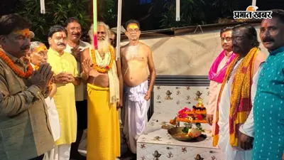 शिव मंदिर के जीर्णोद्धार कार्य का शुभारंभ, श्रद्धालुओं ने ग्रहण किया प्रसाद
