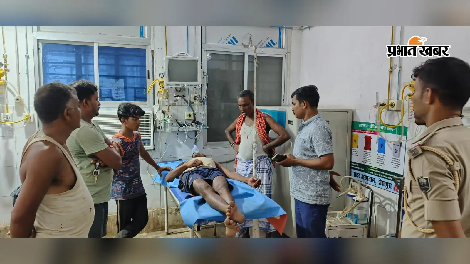 शेखपुरा में फसल काटने का विरोध करने पर किसान को दौड़ा-दौड़ाकर पीटा, पावापुरी रेफर