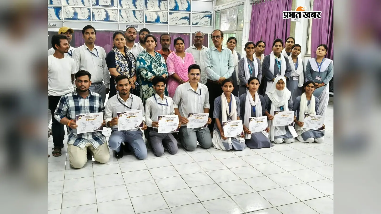 गया कॉलेज में राष्ट्रीय खेल दिवस पर बैडमिंटन मुकाबला, आयुष राज और ज्योत्सना बने विजेता