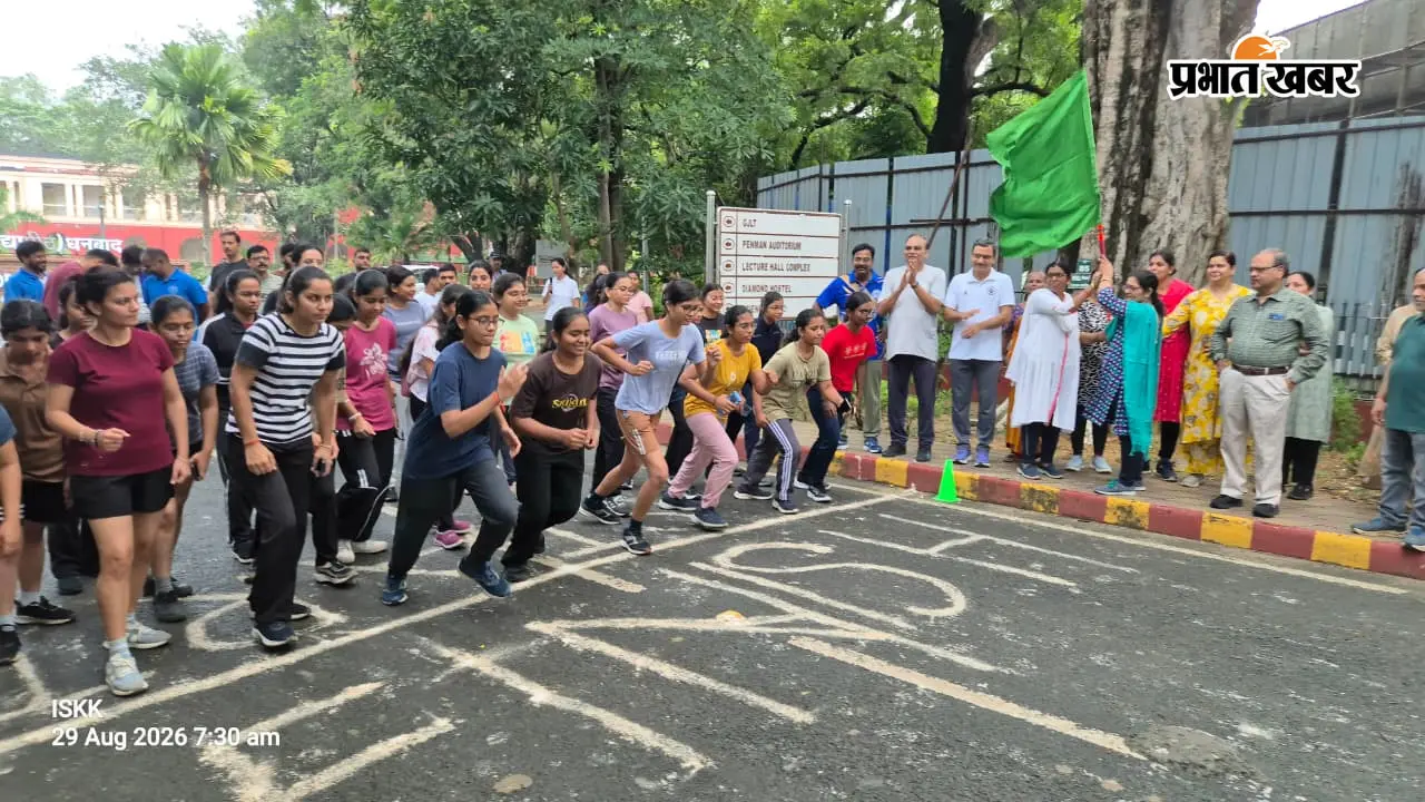 मैराथन में दौड़ा आइआइटी, राष्ट्रीय खेल दिवस पर खेल जोश से गूंजा कैंपस