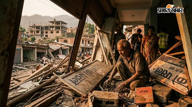 VIDEO: नेपाल का त्रिशूली बाजार हुआ तबाह, मलबे में दफन हुईं दुकानें और सपने; कुदरत के कहर ने खड़े किए विकास पर बड़े सवाल