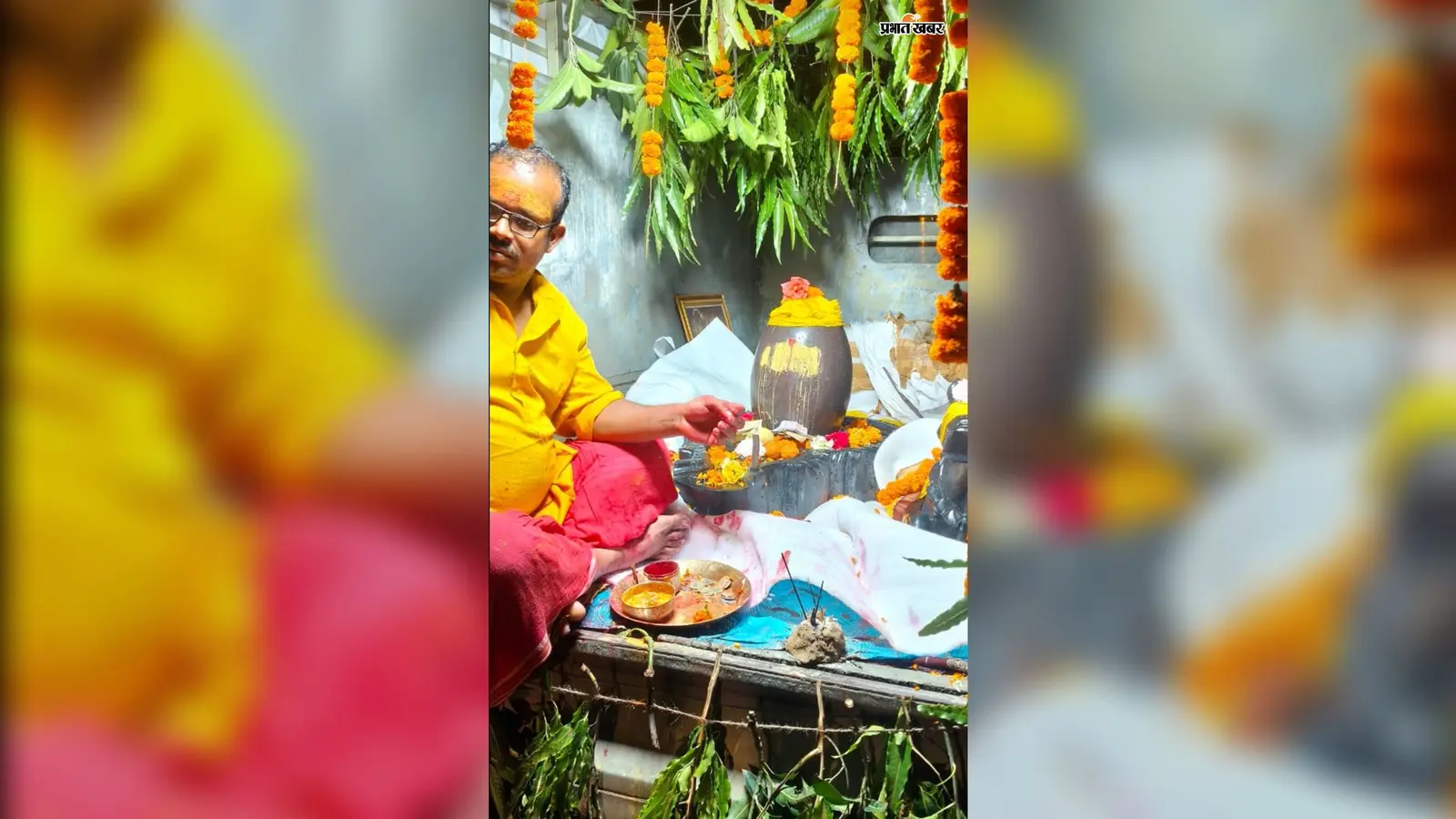 मेसरा में निकली नर्मदेश्वर शिवलिंग और नंदी की भव्य शोभायात्रा, जयकारों से गूंजा इलाका