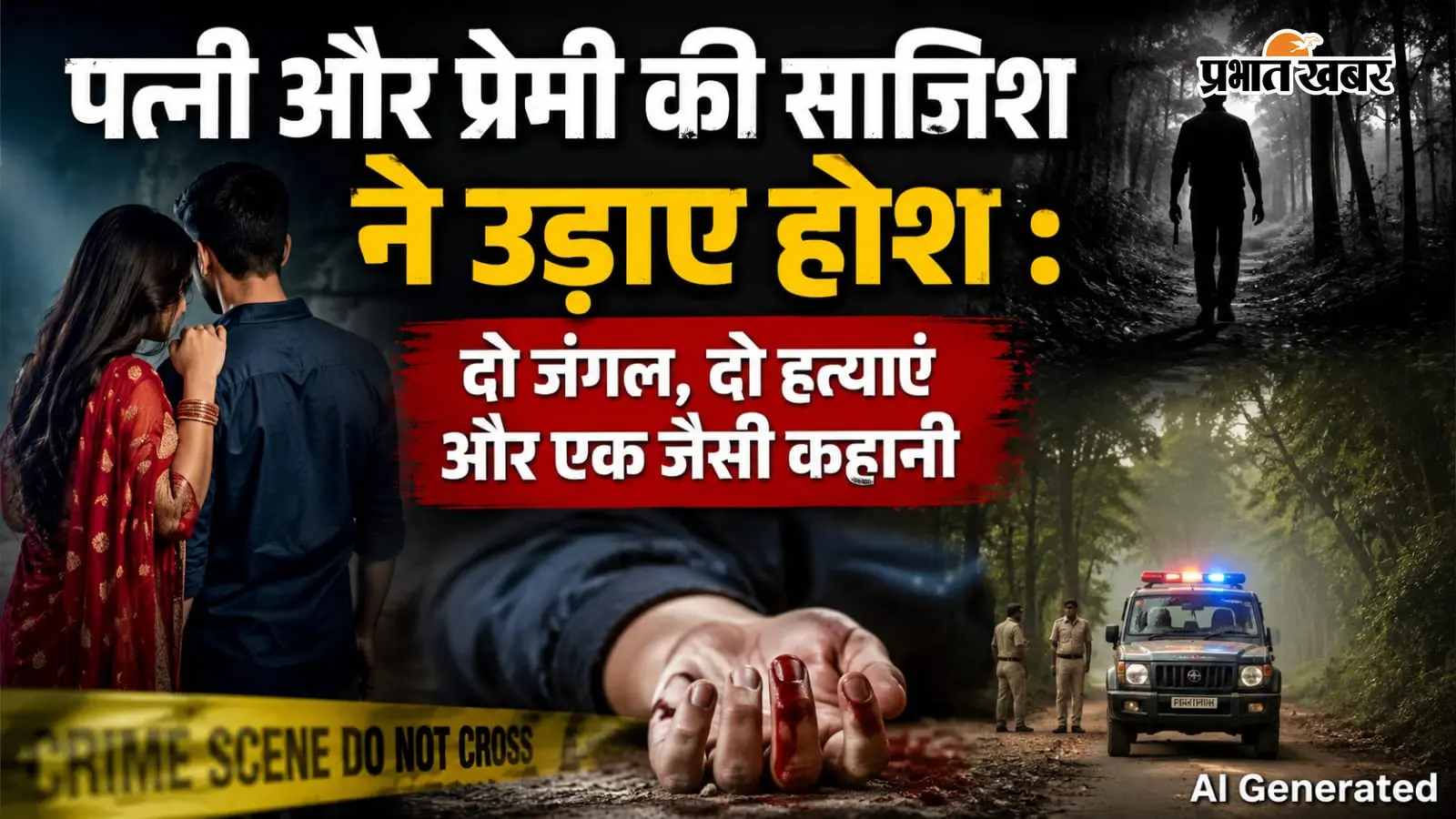गढ़वा में पत्नी और प्रेमी की साजिश ने उड़ाए होश : दो जंगल, दो हत्याएं और एक जैसी कहानी