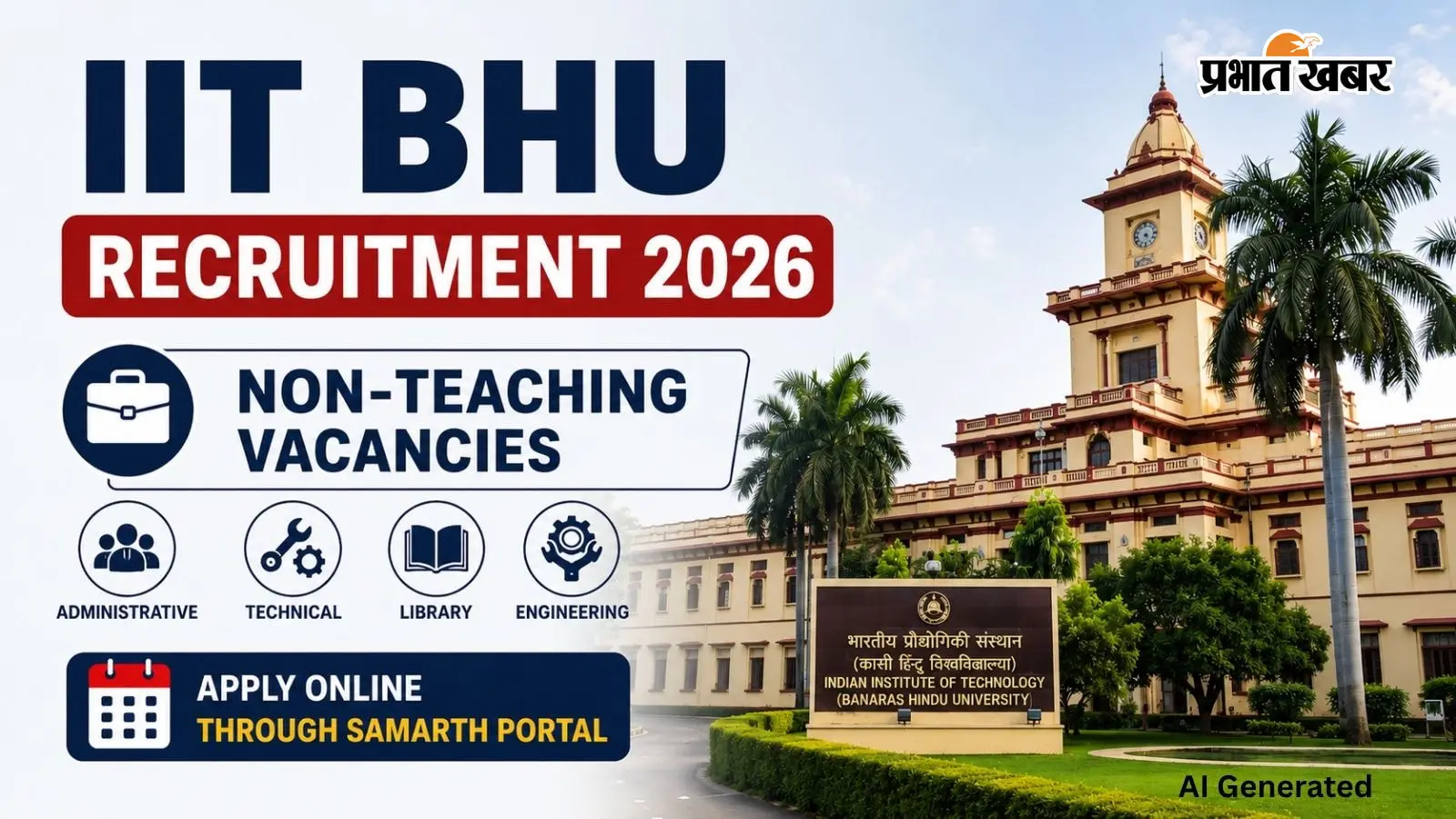 IIT BHU Vacancy 2026: नॉन-टीचिंग पदों पर वैकेंसी, ग्रेजुएट्स और डिप्लोमा वाले करें अप्लाई