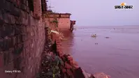 भागलपुर: सबौर के इंग्लिश गांव में देखते ही देखते गंगा में समाया दो मंजिला पक्का मकान, 70 बोरी अनाज, नकदी और गहने भी बहे