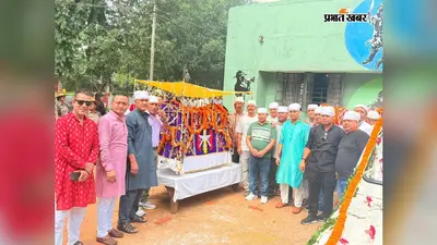 रिशालदार बाबा के सालाना उर्स में उमड़ी भीड़, जैप वन से सैनिक सम्मान के साथ निकली चादर