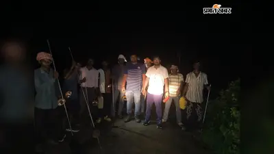 धनेता गांव में घुसा हाथी, ग्रामीणों में दहशत; मशाल जलाकर जंगल की ओर खदेड़ा