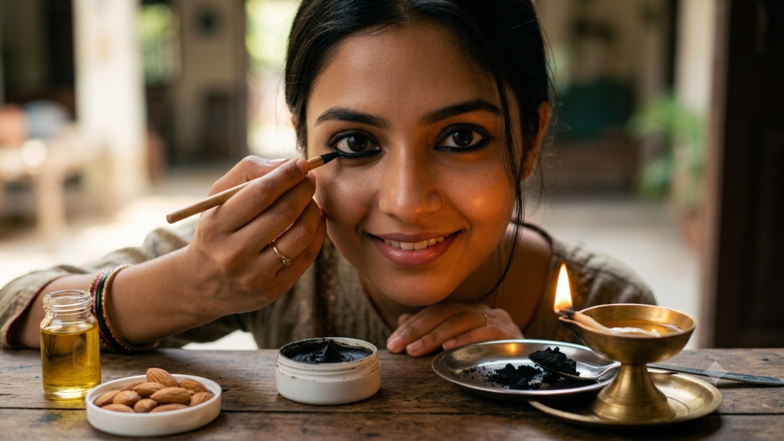 homemade long lasting kajal