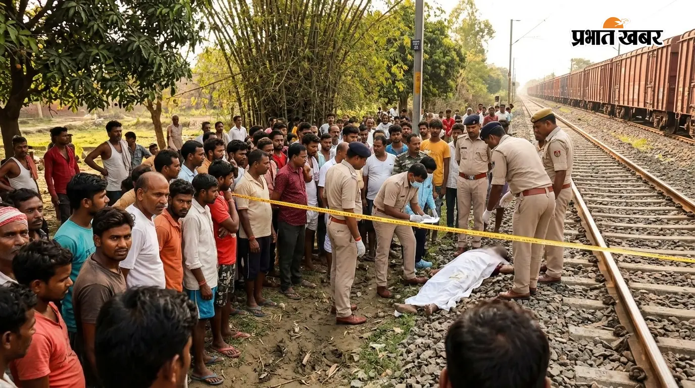 रोहतास: रेलवे ट्रैक किनारे मिली लाश से मचा हड़कंप, ट्रेन की चपेट में आने की आशंका