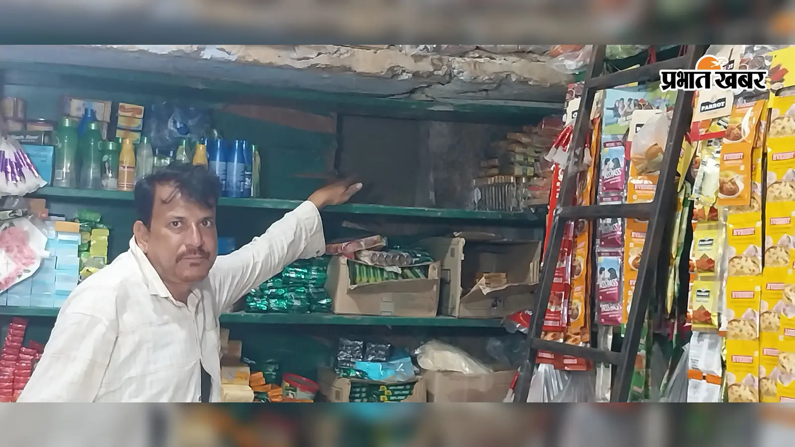 किराना दुकान की दीवार काटकर लाखों की चोरी, एक सप्ताह में पांच जगह में हो चुकी है चोरी