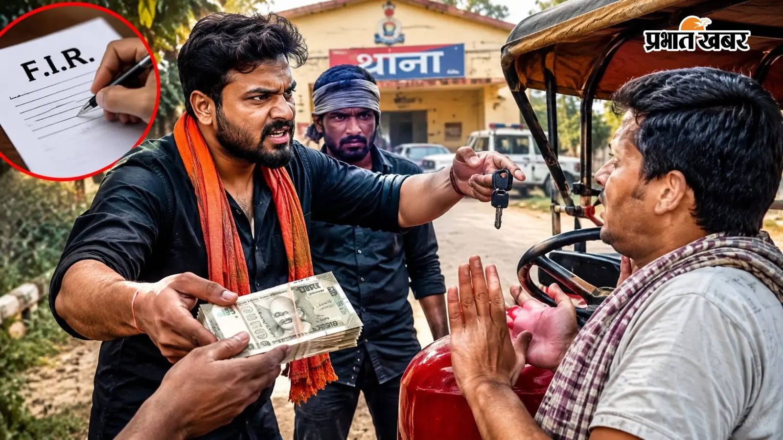कोडरमा में दबंगई: ट्रैक्टर की चाबी छीनी, 25 हजार छीने; 1 लाख रंगदारी मांगने की प्राथमिकी दर्ज