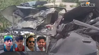 हापुड़ के गंगा एक्सप्रेस-वे पर 100 की स्पीड में बेकाबू हुई थार, 5-6 बार पलटी, सगे भाइयों समेत 4 की मौत