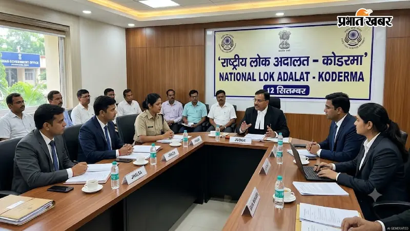 कोडरमा में 12 सितंबर को राष्ट्रीय लोक अदालत, बैंक अधिकारियों के साथ हुई बैठक