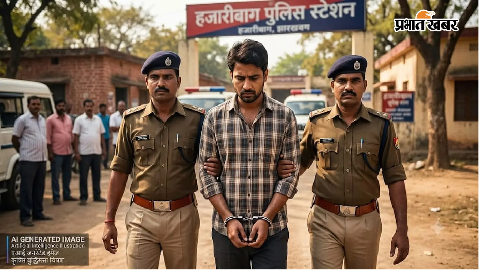 हजारीबाग में दहेज हत्या का आरोपी पति गिरफ्तार, पत्नी को फांसी पर लटकाने का आरोप