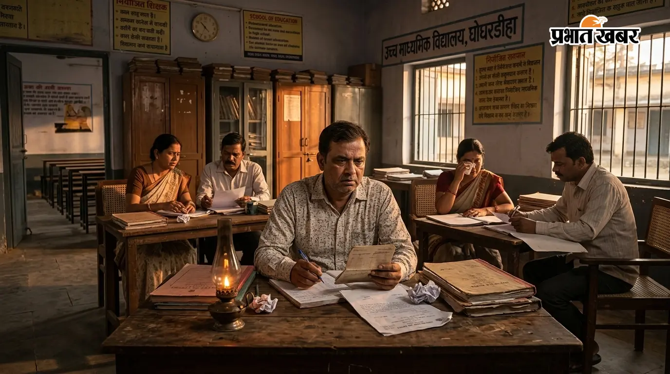घोघरडीहा में नियोजित शिक्षकों को तीन माह से नहीं मिला वेतन, परिवार चलाना हुआ मुश्किल