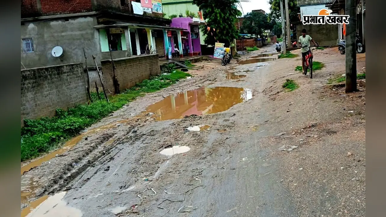 Hazaribagh News: 79 साल बाद भी बदहाल शिलाडीह की सड़क, गड्ढों और कीचड़ से आवागमन बेहाल