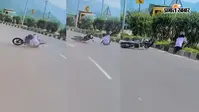 स्टंटबाजी के दौरान राइडर का बिगड़ा बैलेंस, पीछे वाले घबराकर बोले- ‘ओये...’ वीडियो वायरल