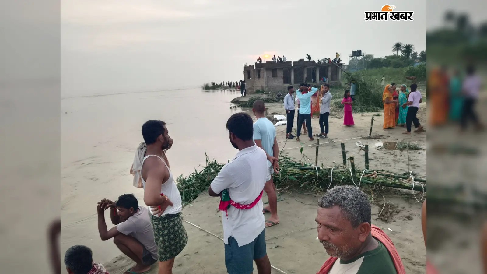 बेगूसराय: गंगा के जलस्तर में फिर से बढ़ोतरी से बलिया दियारा में दहशत; 60 हजार आबादी पर दोबारा बाढ़ का खतरा, शिवनगर में तेज हुआ कटाव
