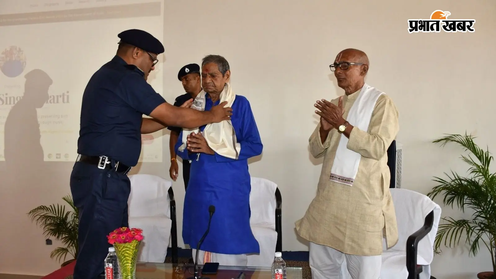 पद्मश्री विजेता भरत सिंह भारती को एनडीआरएफ बिहटा मुख्यालय में किया सम्मानित