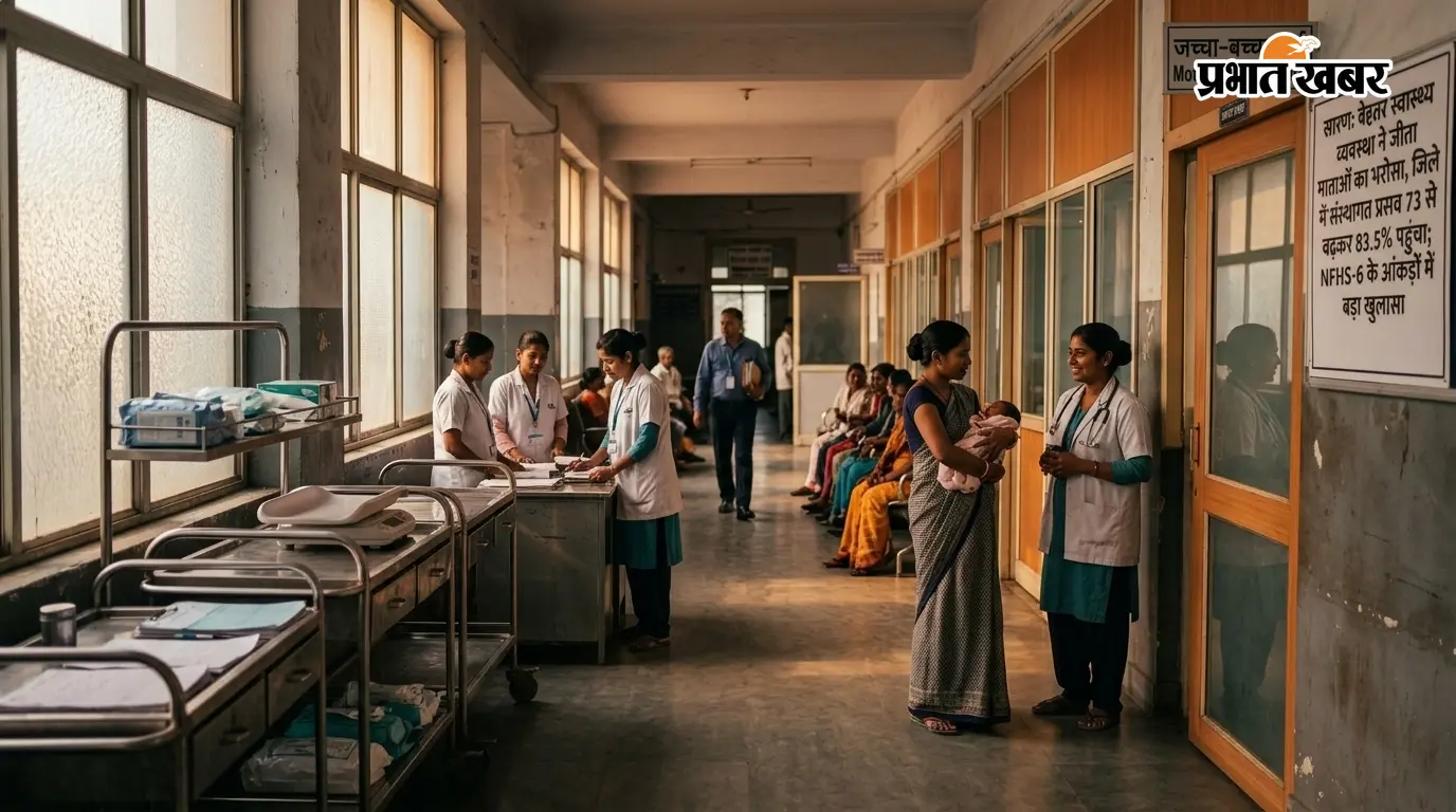 सारण: बेहतर स्वास्थ्य व्यवस्था ने जीता माताओं का भरोसा, जिले में संस्थागत प्रसव 73 से बढ़कर 83.5% पहुंचा; NFHS-6 के आंकड़ों में बड़ा खुलासा