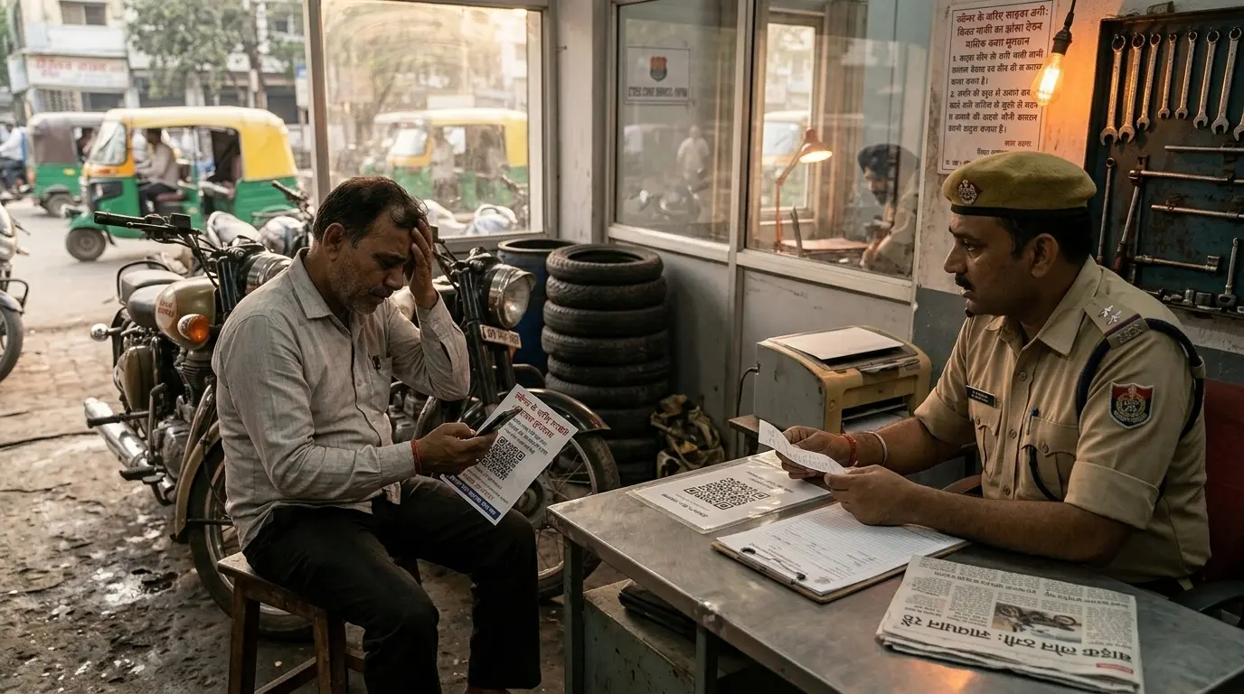 स्कैनर के जरिए साइबर ठगी : किस्त माफी का झांसा देकर बाइक मालिक से कराया भुगतान
