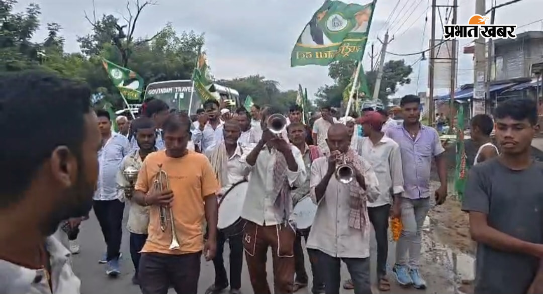 तेजस्वी यादव का गया से गोह में जोरदार स्वागत, राजद कार्यकर्ताओं में दिखा उत्साह | Prabhat Khabar Network