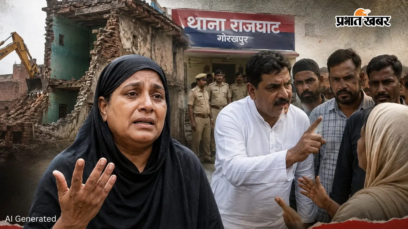 गोरखपुर में 70 साल पुराने मकान पर कब्जे का आरोप... विरोध पर सपा नेता पर महिला से मारपीट का आरोप, 12 के खिलाफ FIR