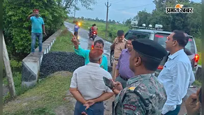 बायपास सड़क निर्माण को लेकर अधिकारियों ने लिया दो अलग-अलग चिह्नित रूट का जायजा