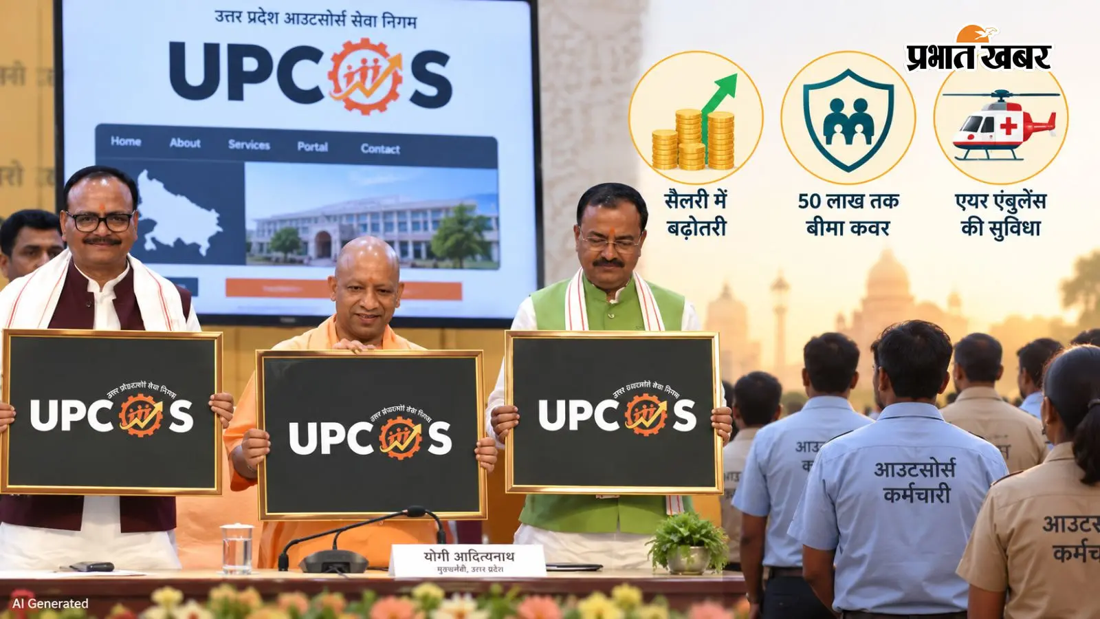 साढ़े तीन लाख आउटसोर्स कर्मचारियों के लिए CM योगी की सौगात, सैलरी बढ़ने के साथ मिलेंगी ये सुविधाएं, जानें नए फायदे