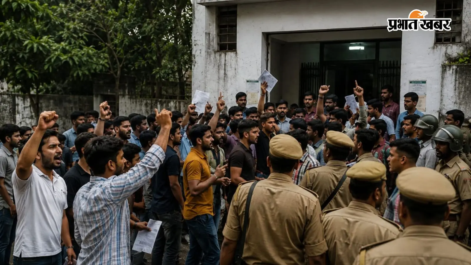 कानपुर में BSF कांस्टेबल परीक्षा का पेपर लीक, छात्रों ने केंद्र पर किया जमकर बवाल, पुलिस बल तैनात
