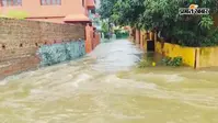 लगातार बारिश से डूबा बोलपुर शहर, उदयनपल्ली समेत कई वार्डों में बाढ़ जैसे हालात