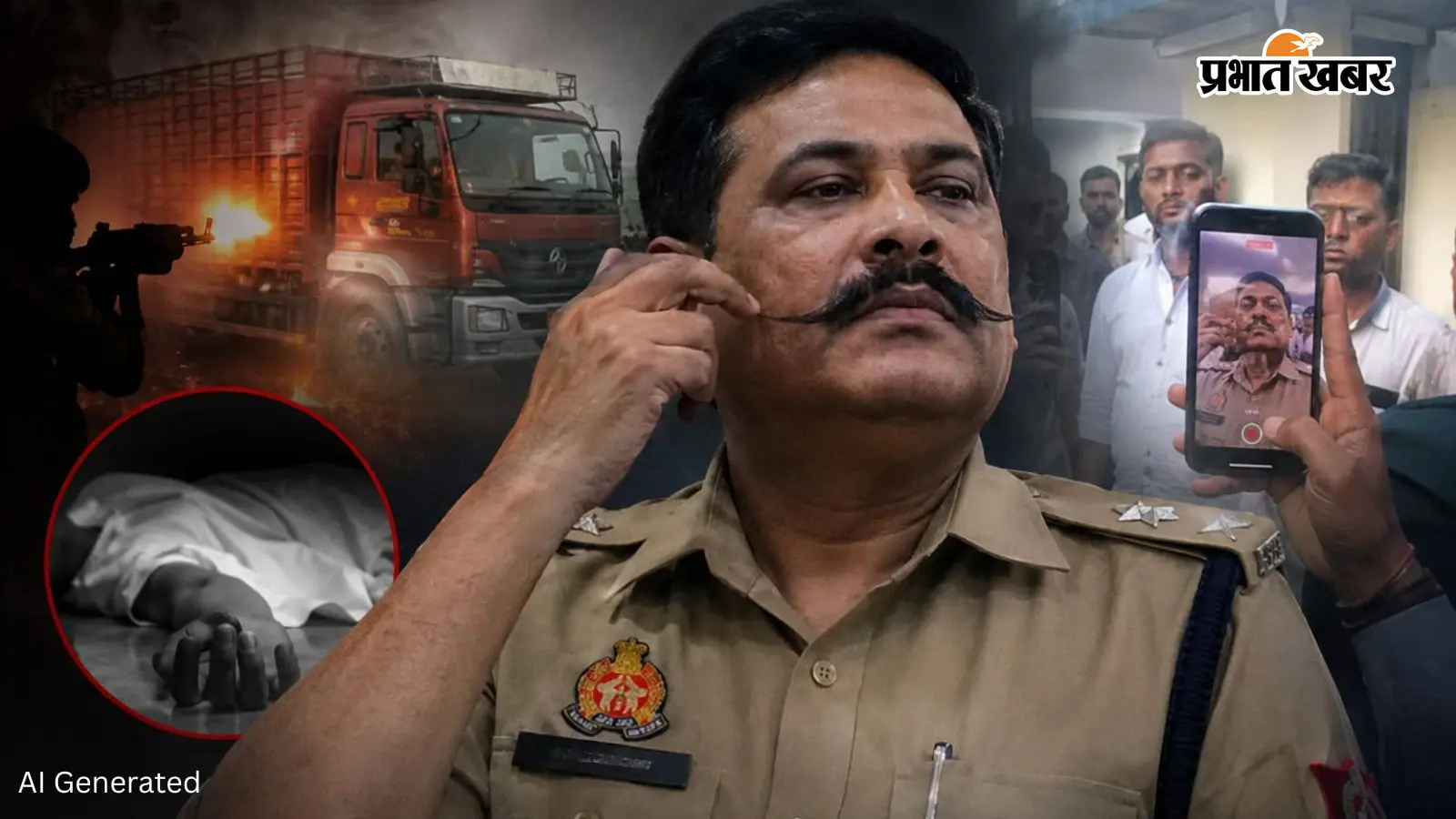 VIDEO VIRAL: मैनपुरी में वीडियो बनाने पर भड़के DSP, मूंछों पर ताव देकर बोले- ‘अखिलेश यादव को दे देना'...