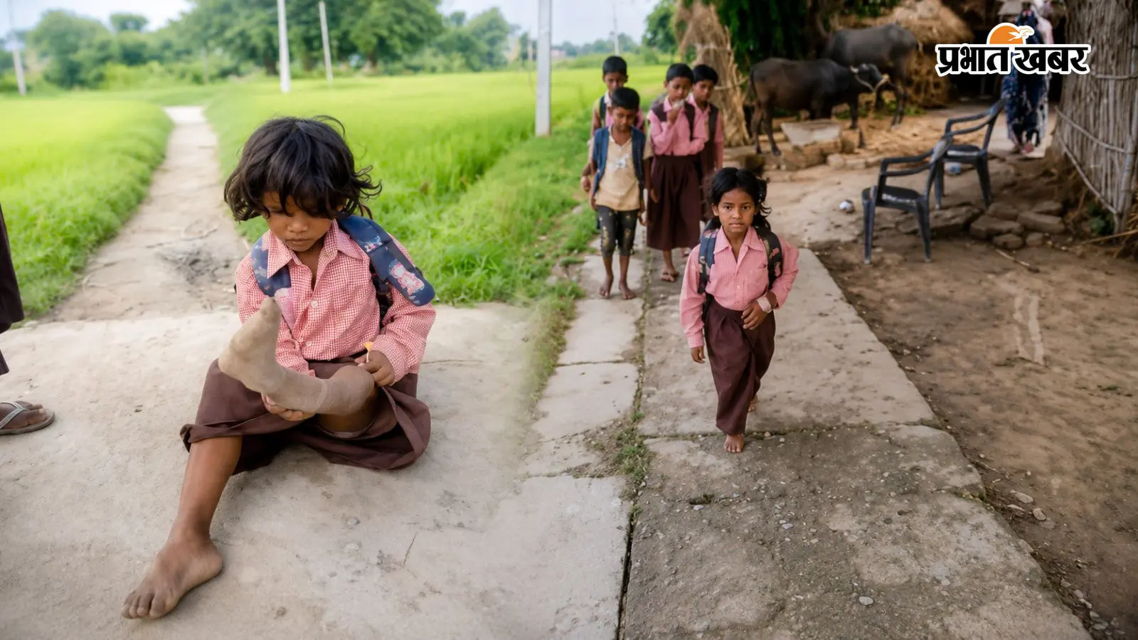 VIDEO: हादसे ने छीना पैर, लेकिन नहीं खोया पढ़ने का जुनून… 7 साल की रागिनी रोज 400 मीटर कूदकर जाती है स्कूल