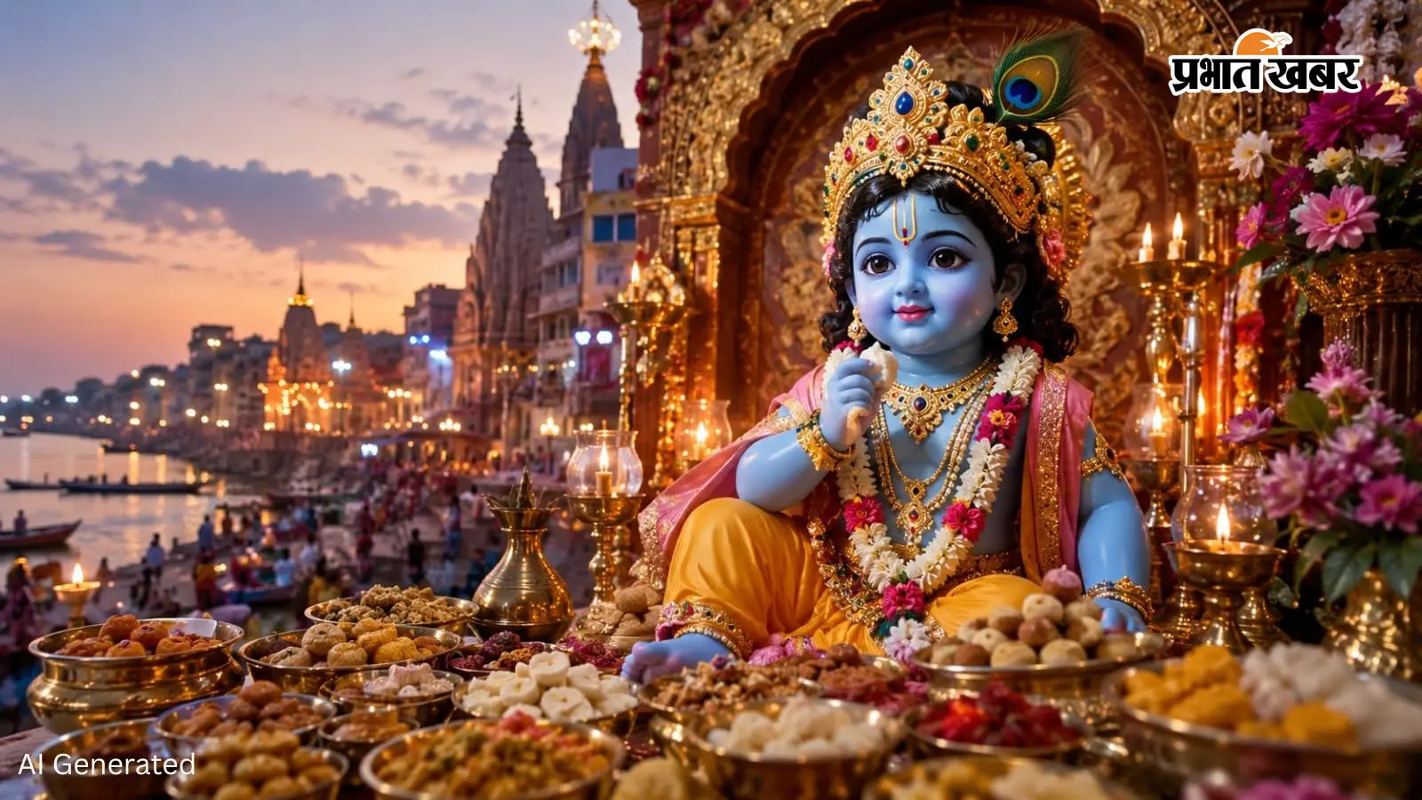 काशी में जन्माष्टमी का दिखेगा अद्भुत नजारा, विदेशों से आएंगे कृष्ण भक्त, होगा खास आयोजन... 108 व्यंजनों का लगेगा कान्हा को भोग