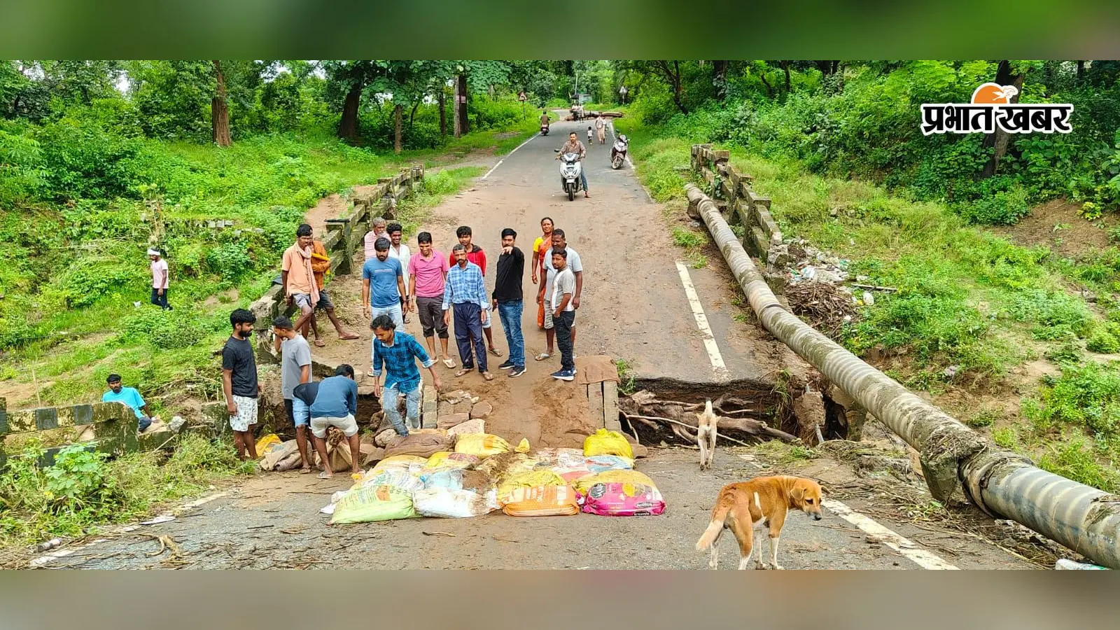 Latehar News: पुल टूटने से बढ़ी परेशानी, ऑटो चालकों ने चंदा जुटाकर श्रमदान से बनाया डायवर्सन; ग्रामीणों को मिली राहत