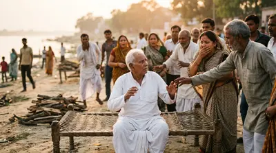 बलिया में दाह संस्कार की तैयारी कर रहे थे परिजन, अचानक उठ बैठा 70 साल का बुजुर्ग, फिर जो हुआ...