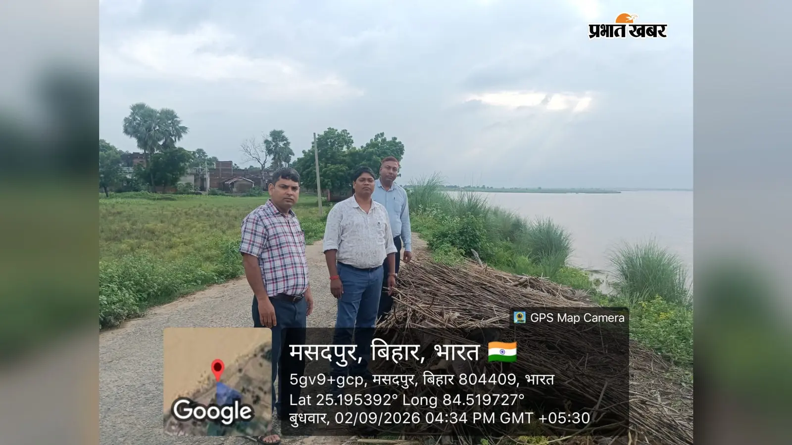 अरवल में सोन नदी के बढ़ते जलस्तर से कलेर के तटीय गांवों में बढ़ी चिंता, प्रशासन ने किया इलाकों का दौरा