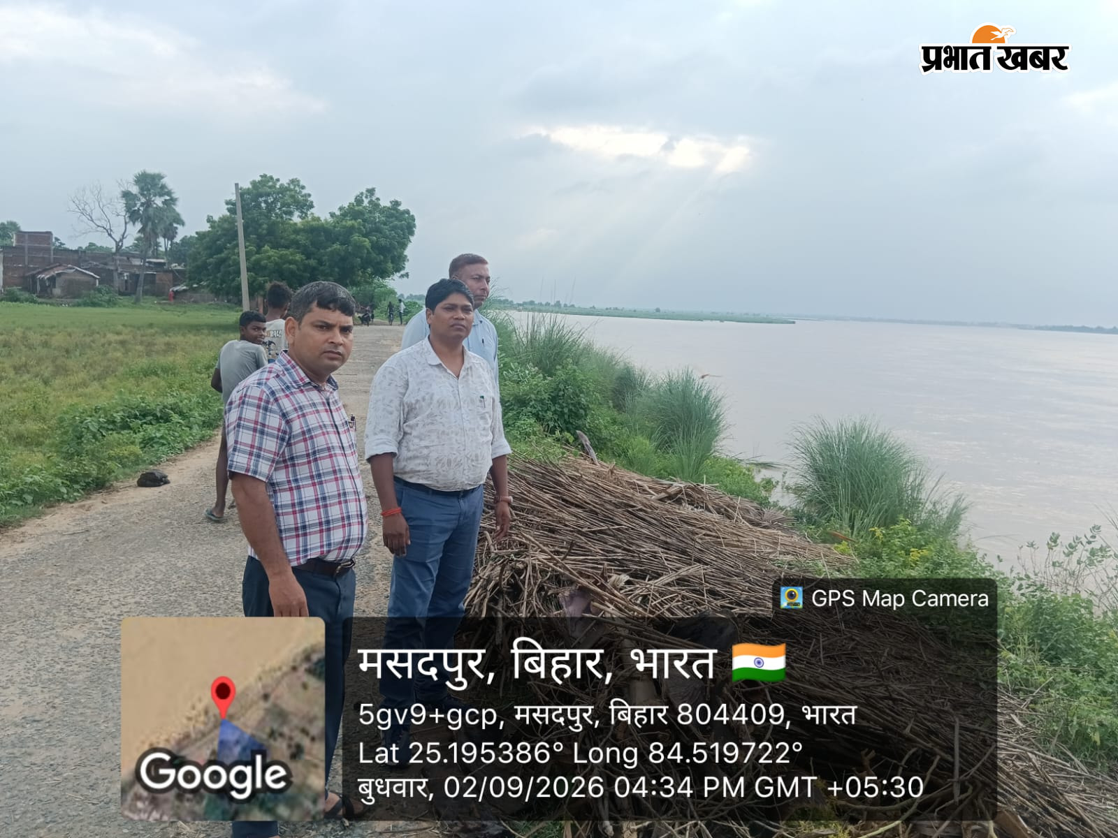 वीडियो एवं सी ओ ने सोन नदी में बढ़ते जल स्तर का लिया जायजा | Prabhat Khabar Network