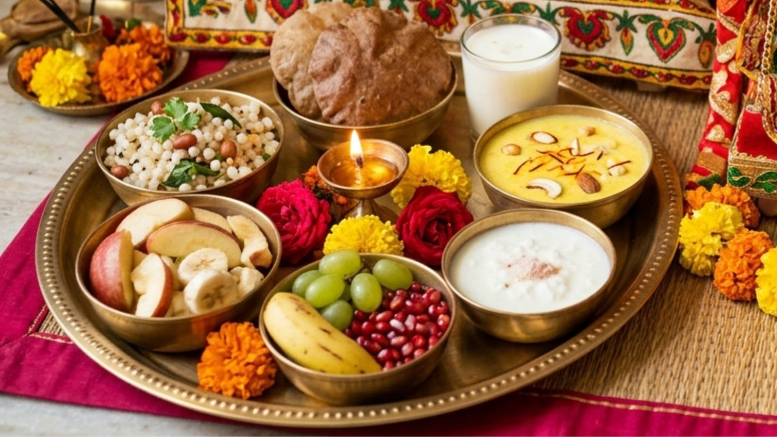 व्रत में खाने वाले व्यंजनों की सांकेतिक तस्वीर (एआई)