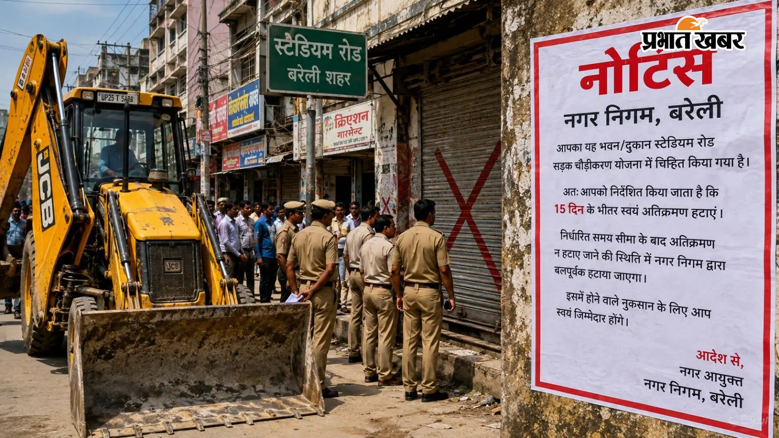 15 दिन बाद स्टेडियम रोड पर क्या चलेगा बुलडोजर? 140 से ज्यादा मकान-दुकानों पर नोटिस, बरेली में हड़कंप