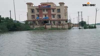 आरा : शाहपुर में बाढ़ से बिगड़े हालात, 50 से अधिक गांवों में पानी, हजारों एकड़ फसल डूबी, कई गांवों में बिजली गुल