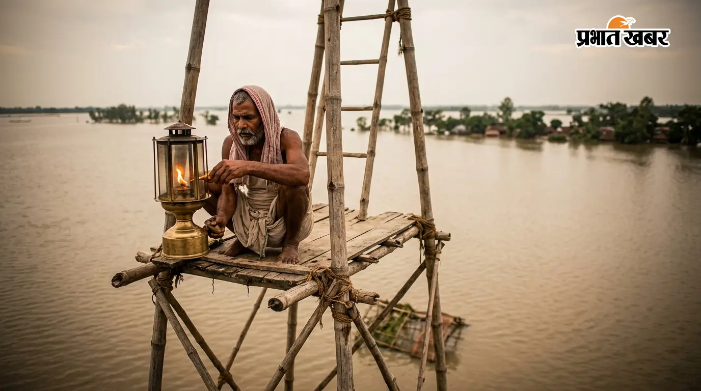 चारों तरफ बाढ़, मचान पानी में डूबा... फिर भी करीब 80 फीट ऊपर जल रही अखंड ज्योति, जानिए ‘मचान वाले बाबा’ की कहानी