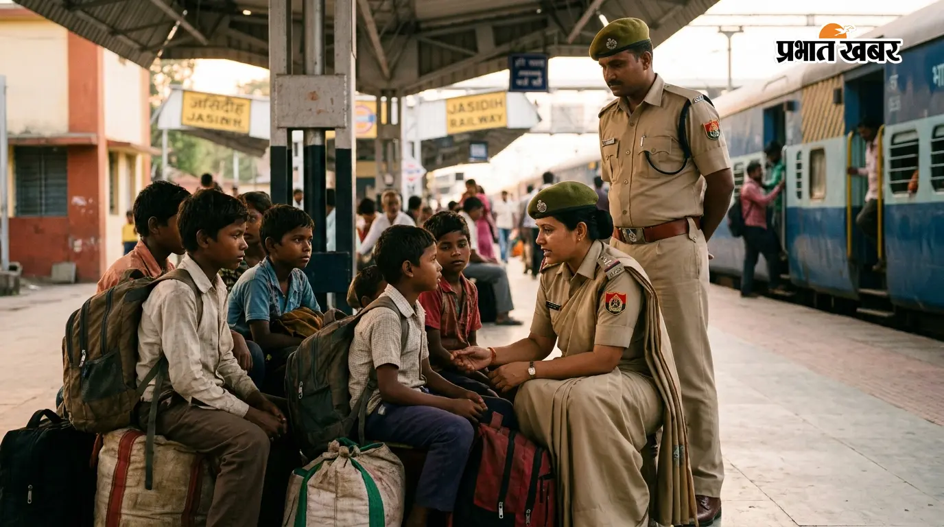 मजदूरी के लिए ट्रेन पकड़ने पहुंचे 20 नाबालिग, जसीडीह स्टेशन पर RPF ने किया रेस्क्यू